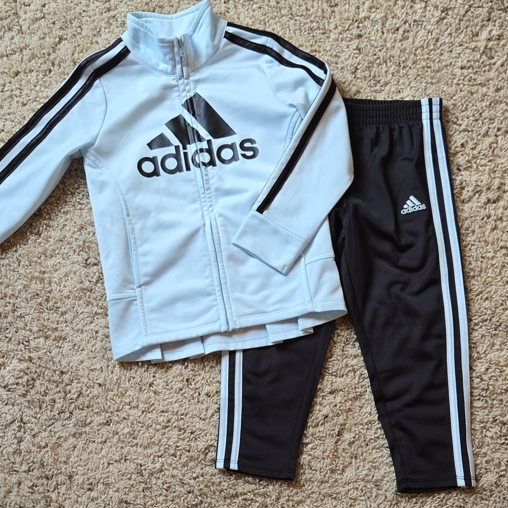 Adidas Black and White Athletic Set